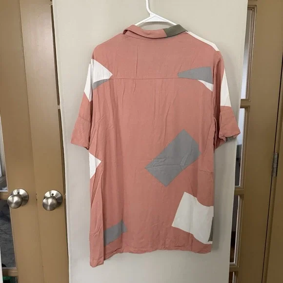 Puma x Han Kjobenhavn Men's Large Multicolor Short Sleeve‎ Button Up Shirt Top - Picture 3 of 7